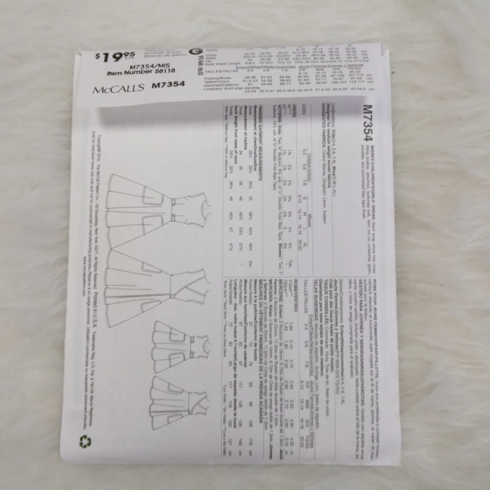 McCalls mccall sewing